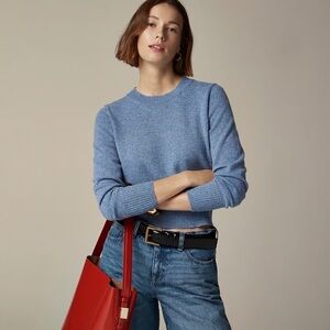 J.Crew Cashmere shrunken crewneck sweater